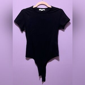 NWT And Now This T-Shirt Bodysuit in Black Stretch Cotton - Size XS